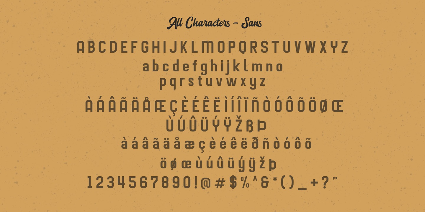 Пример шрифта Blacklite Sans